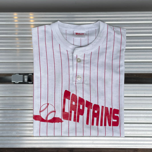 Captains Pinstripe Baseball Jersey Tee