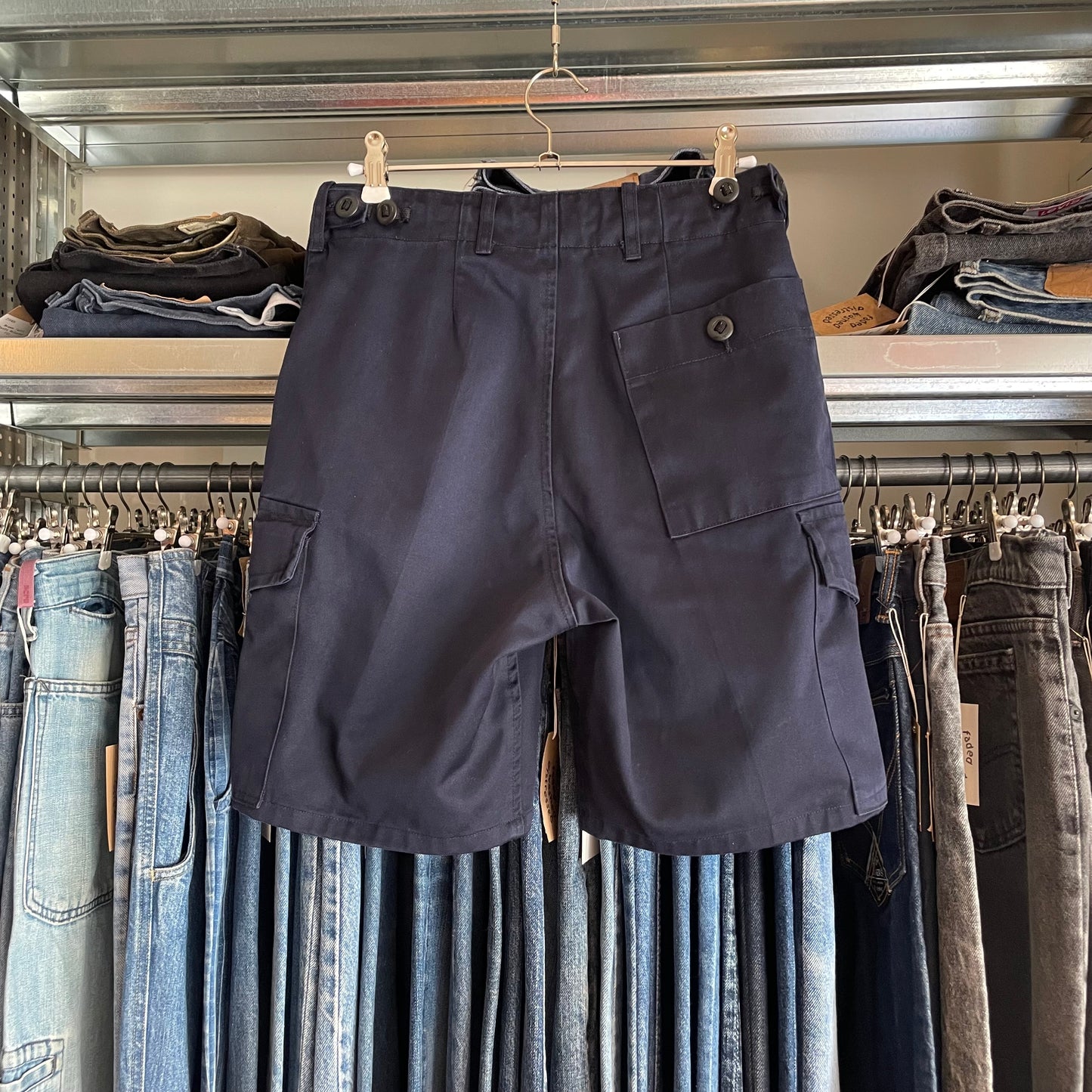 Military Cargo Shorts Navy