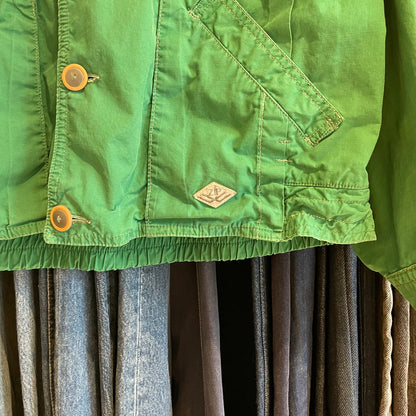 Quilted Work Jacket Green