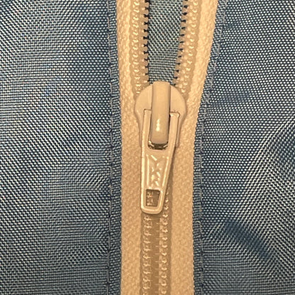 Contrast Zip Jacket Blue Nylon