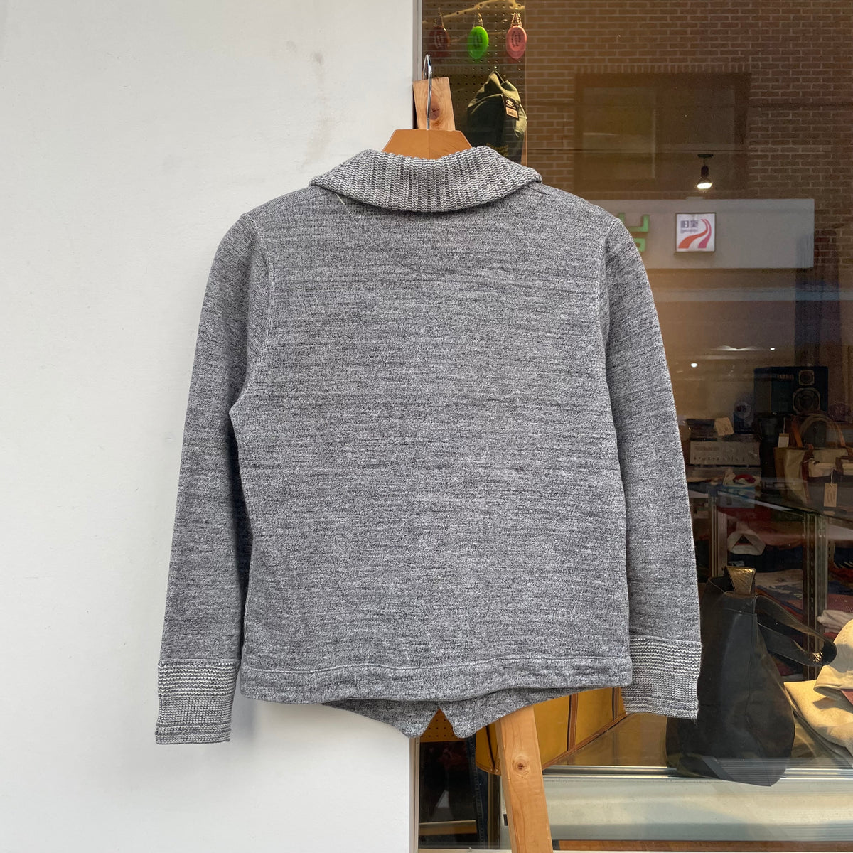 Shawl Collar Cardigan Gray