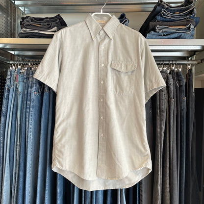 Stripe Button-Down Shirt Gray