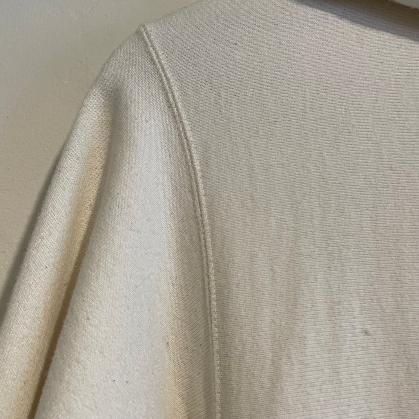 Full Zip Pocket Hoodie Cream Waldes Zip