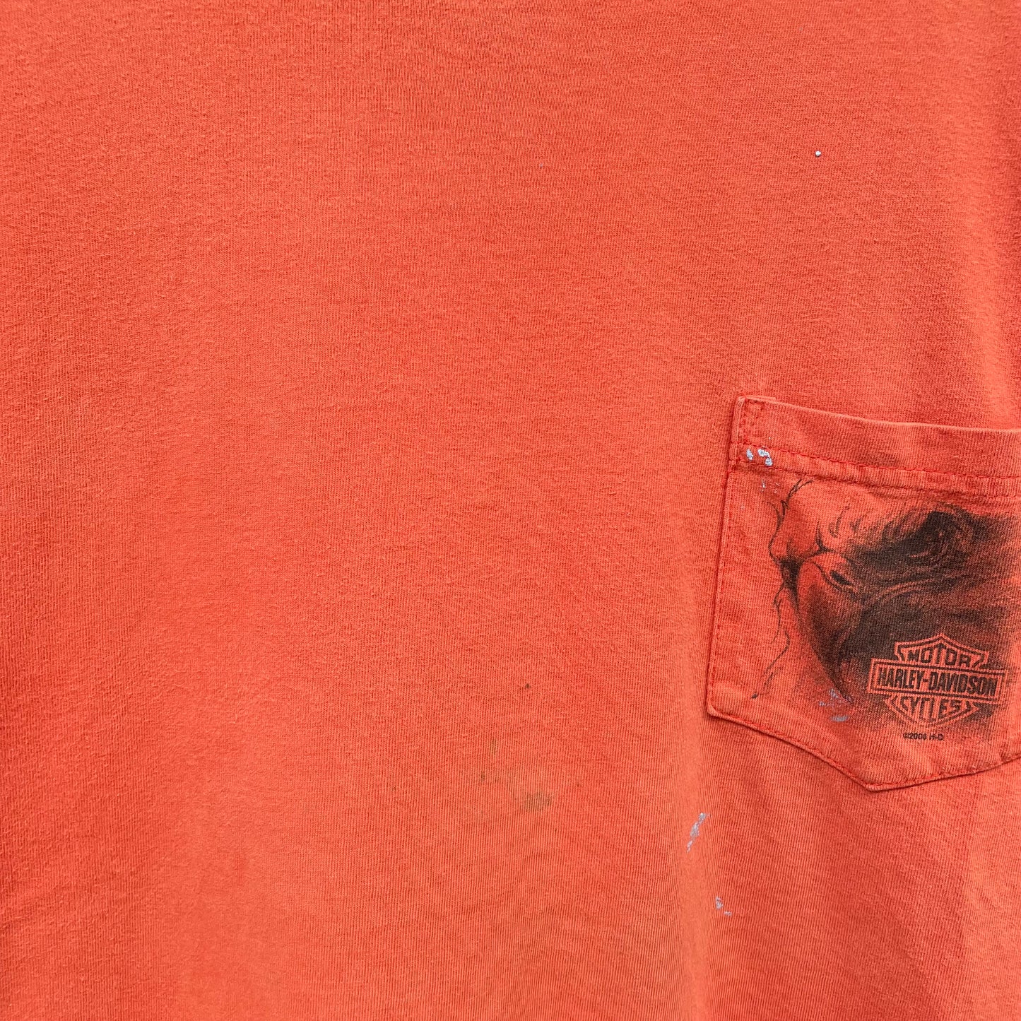 Harley-Davidson Pocket Tee Faded Motorcycle