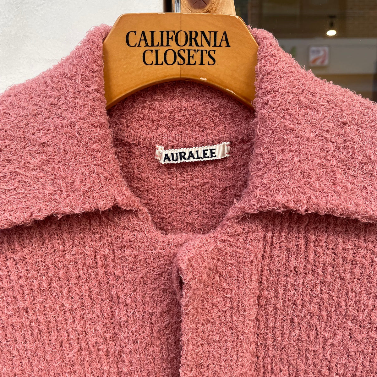 Shaggy Cardigan Pink