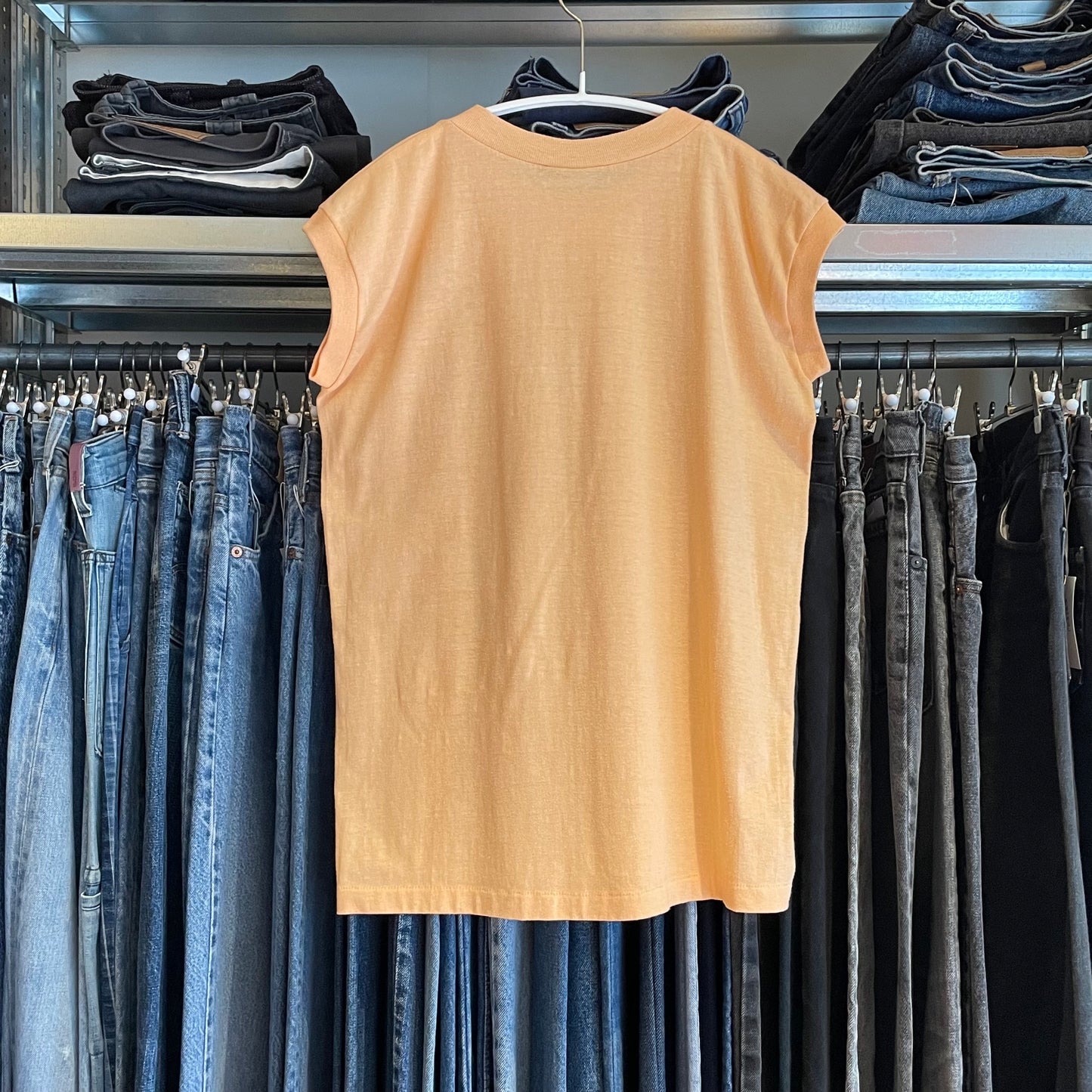 Atlantic City New Jersey T-Shirt Tan Cotton/Polyester