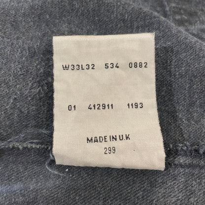 501 Jeans Regular Straight Medium Washed Black