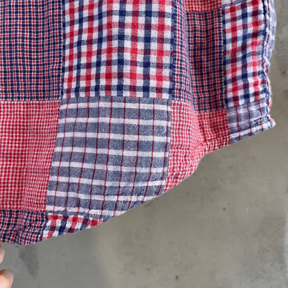 Short Sleeve Check Shirt Red