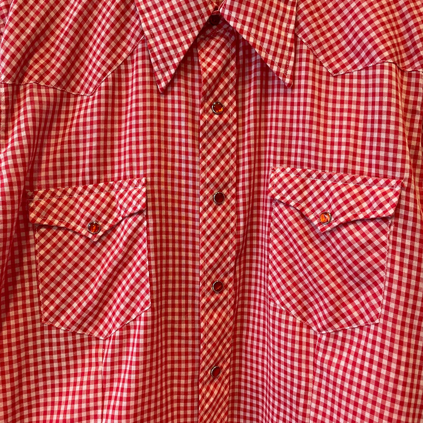 Long Tails Western Shirt Red Gingham