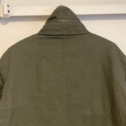 Olive Quilted Canvas Utility Jackey