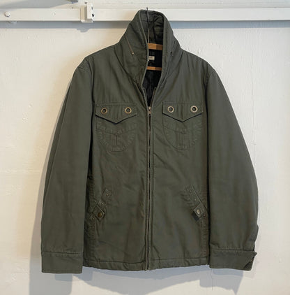 Olive Quilted Canvas Utility Jackey