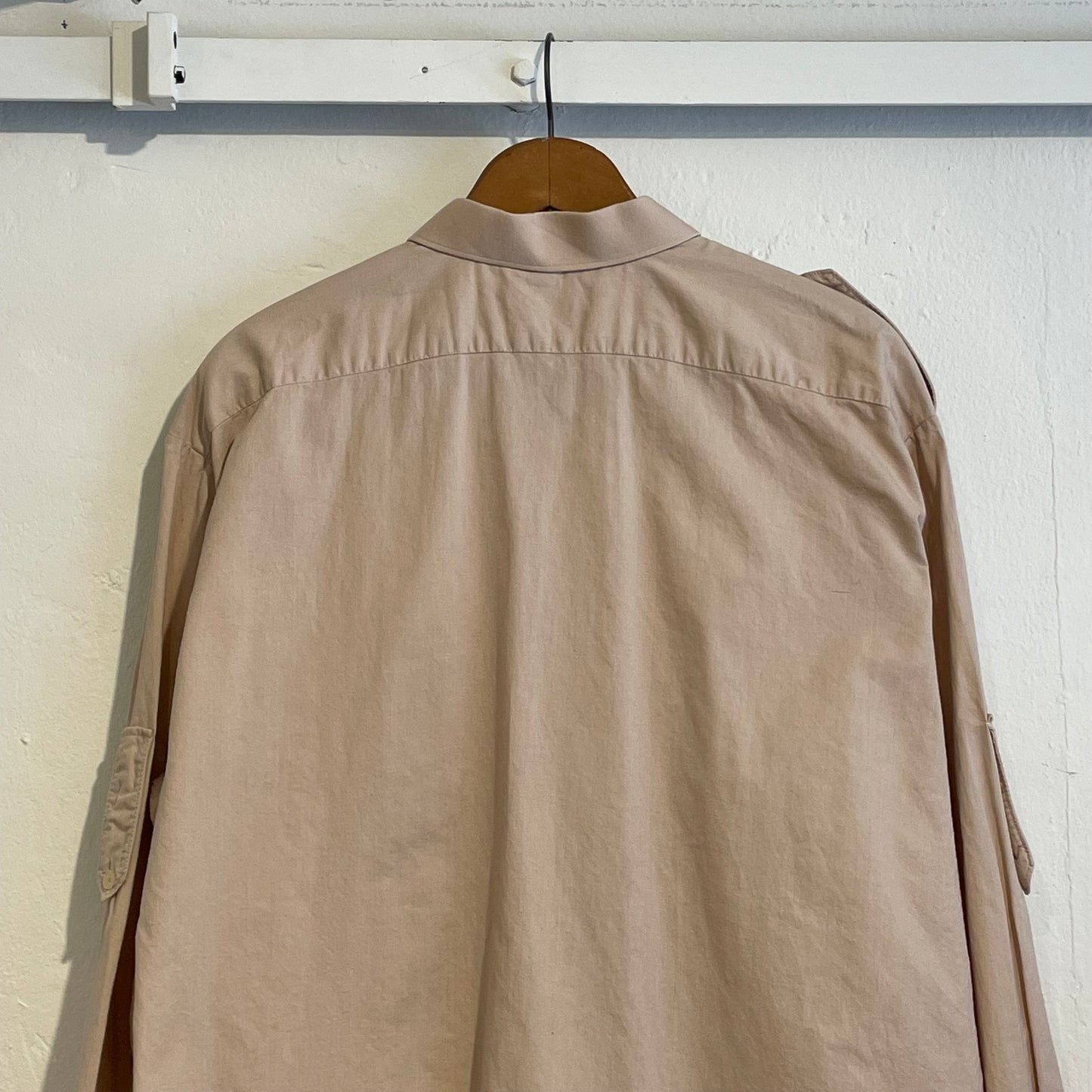 Double Pocket Shirt Pink Beige