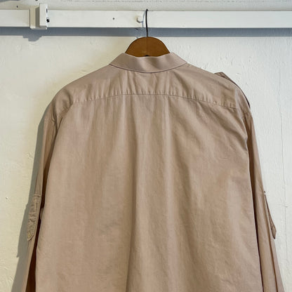 Double Pocket Shirt Pink Beige