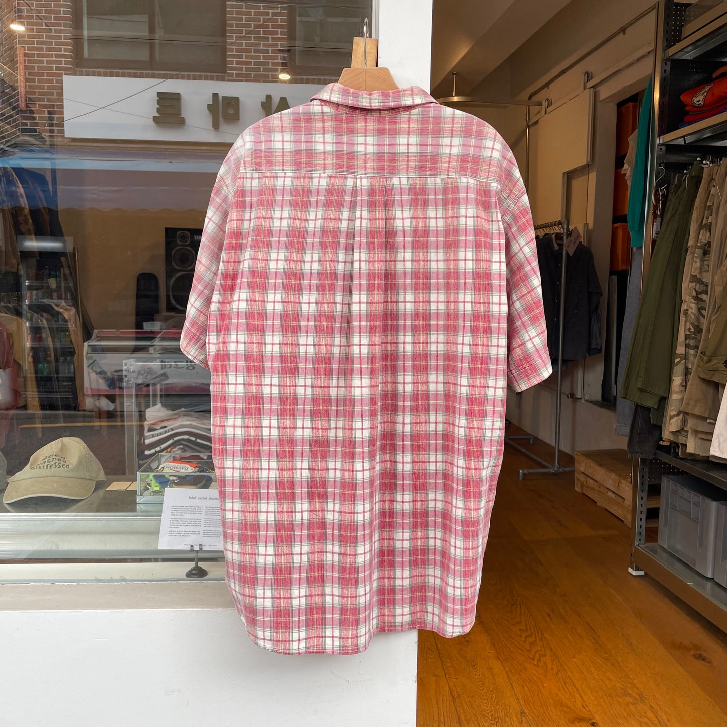 Check Short Sleeve Shirt Red