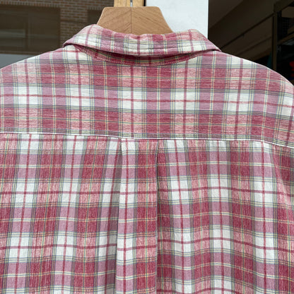 Check Short Sleeve Shirt Red