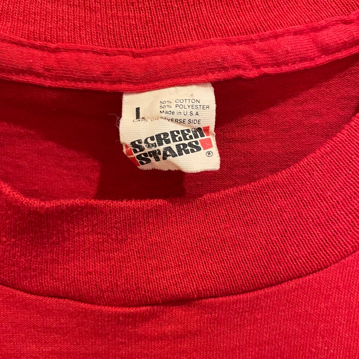 New York Music Single-Stitch T-Shirt Red