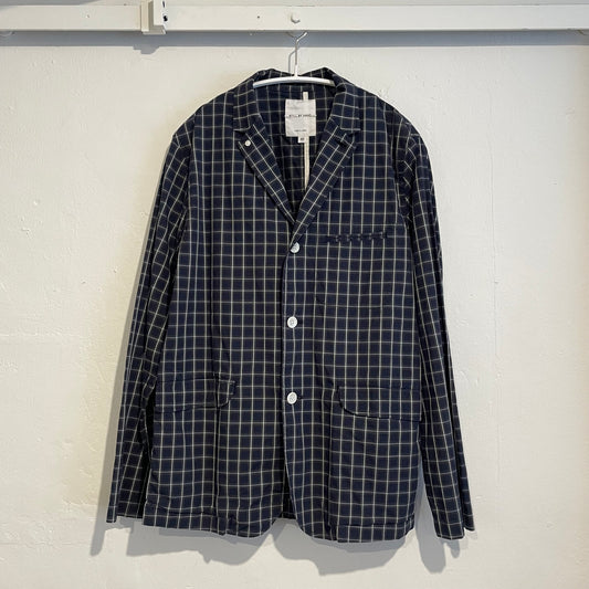 Navy Check Tailored Blazer