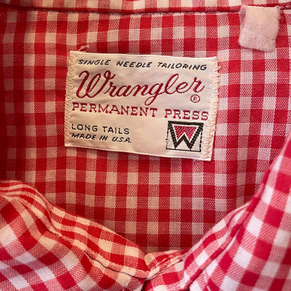 Long Tails Western Shirt Red Gingham