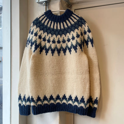 Lopapeysa Knit Sweater Blue