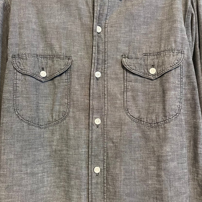 Utility Pocket Chambray Work Shirt Washed