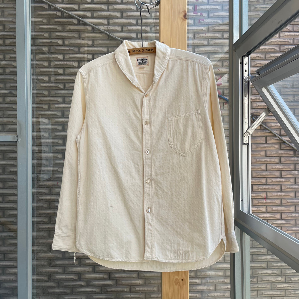 Shawl Collar Shirt Ivory