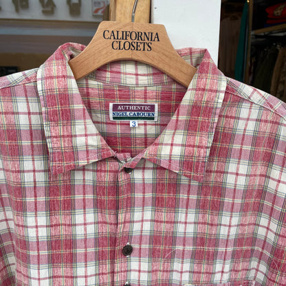 Check Short Sleeve Shirt Red