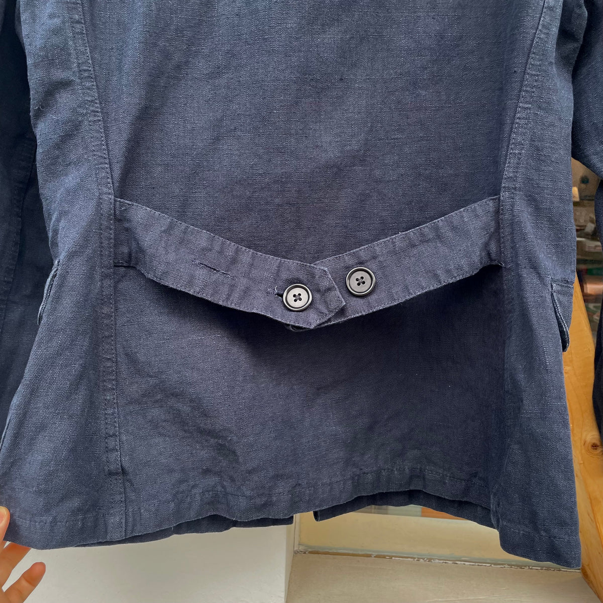 Linen Coverall Navy