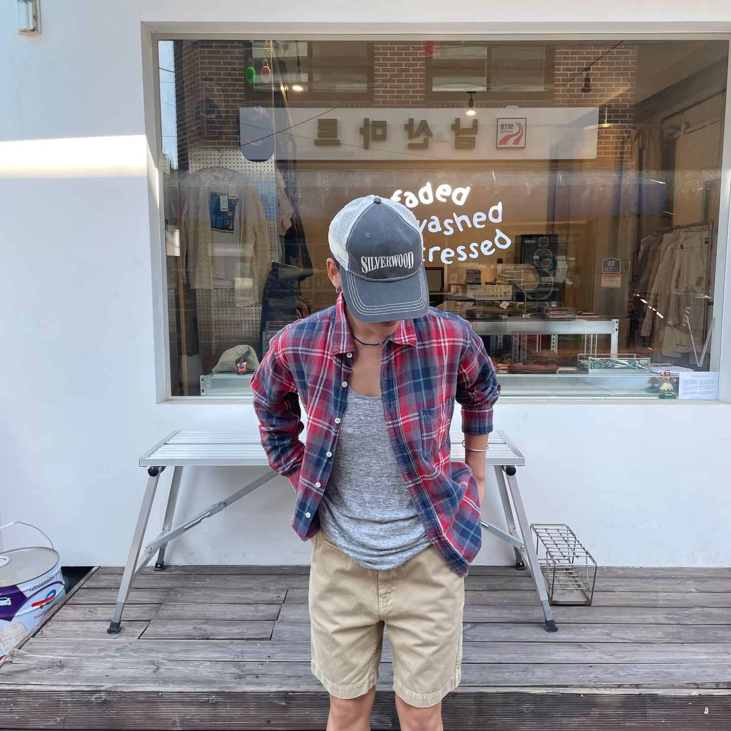 Plaid Check Shirt Red