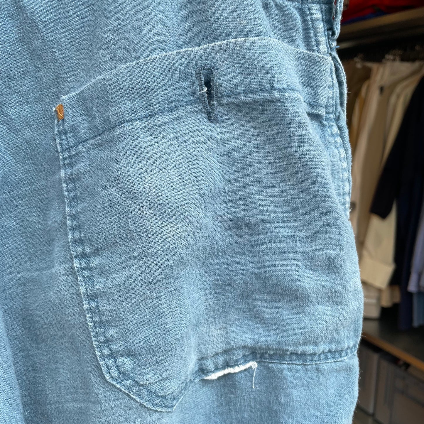 Linen Short Blue