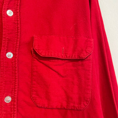 Red Chamois Cotton Flannel Shirt
