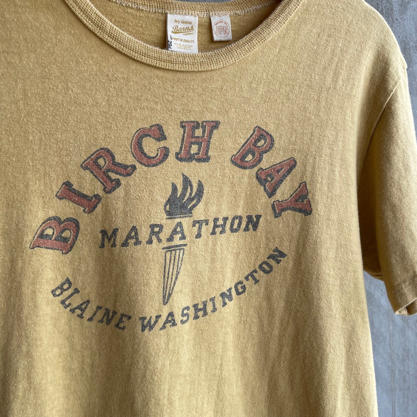 Birch Bay Marathon T-Shirt Yellow