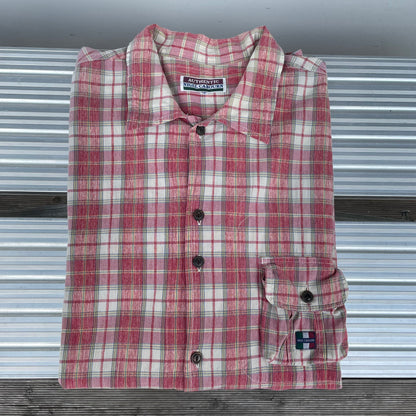 Check Short Sleeve Shirt Red