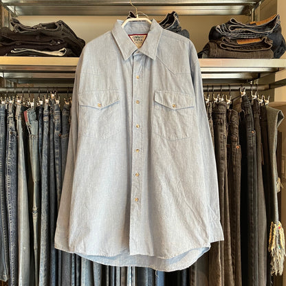 Chambray Western Shirt Blue