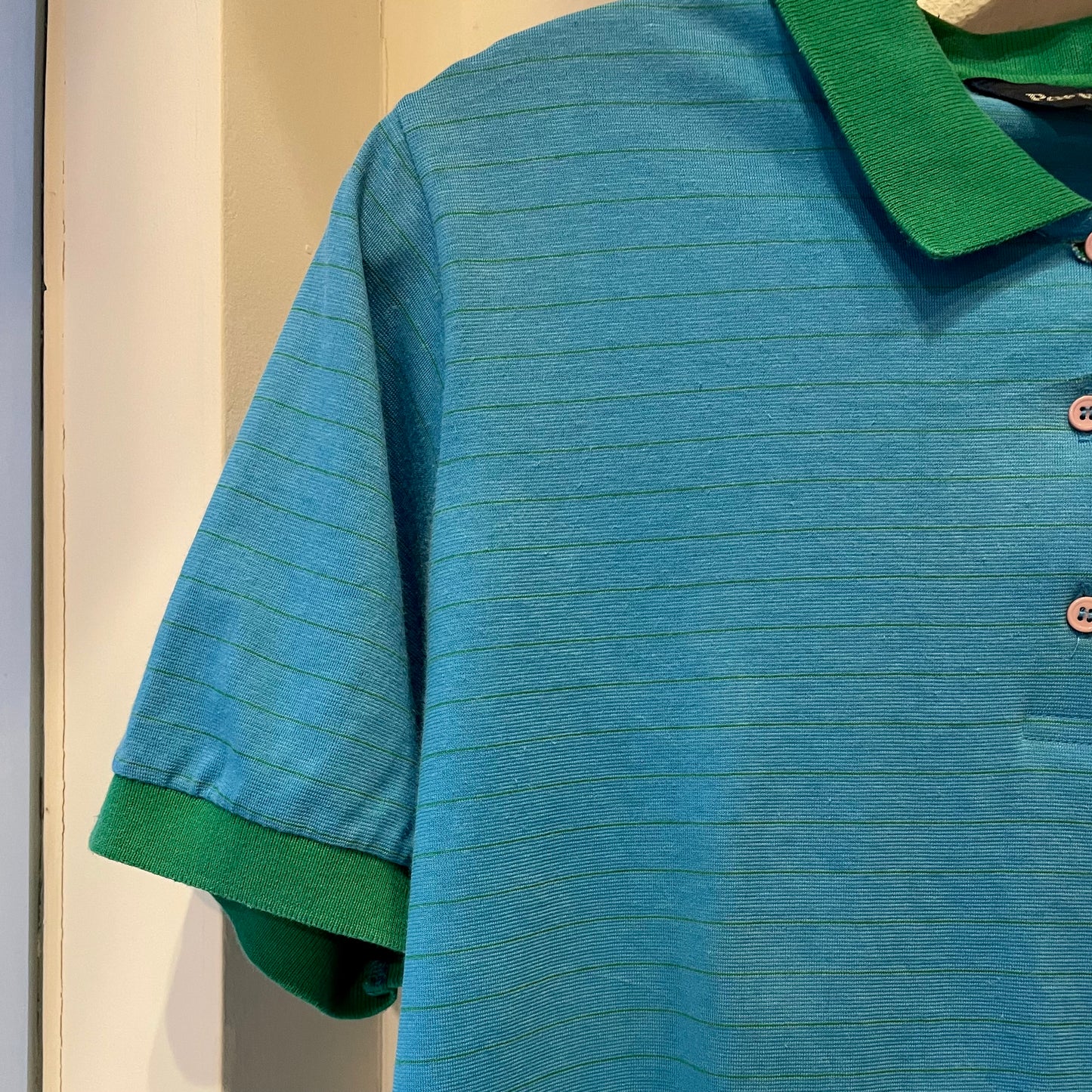 Stripe Polo Shirt Blue