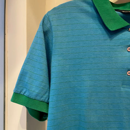 Stripe Polo Shirt Blue