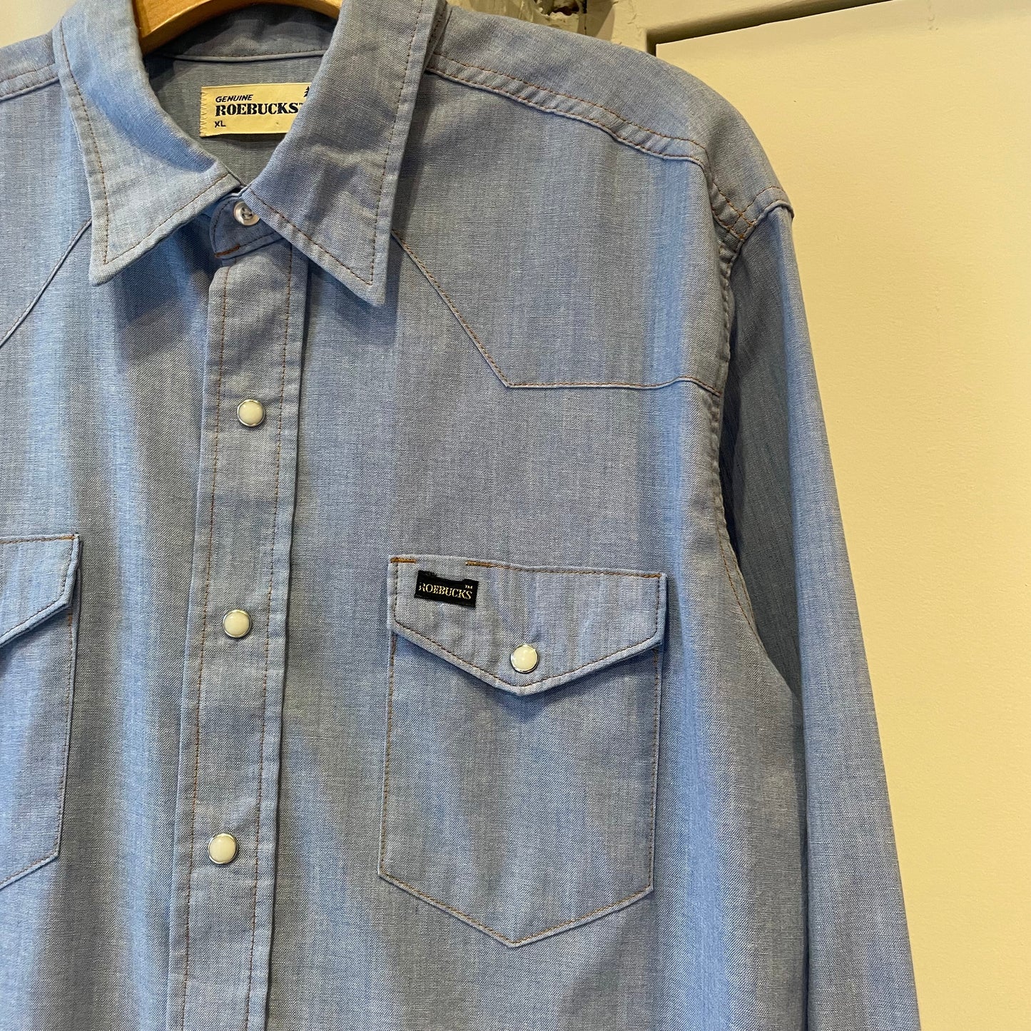 Snap Western Shirt Blue