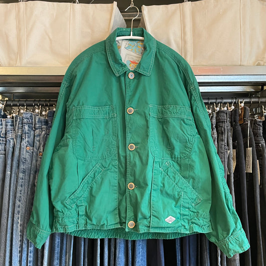 Quilted Work Jacket Green