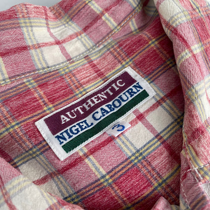 Check Short Sleeve Shirt Red
