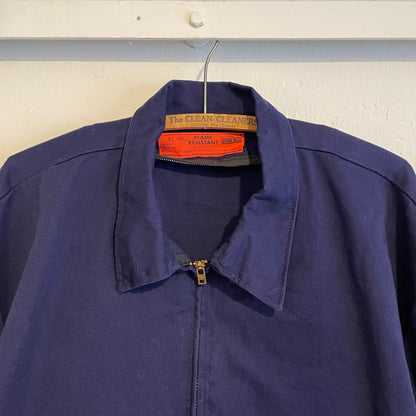 TALON Zip Cotton Work Jacket Navy