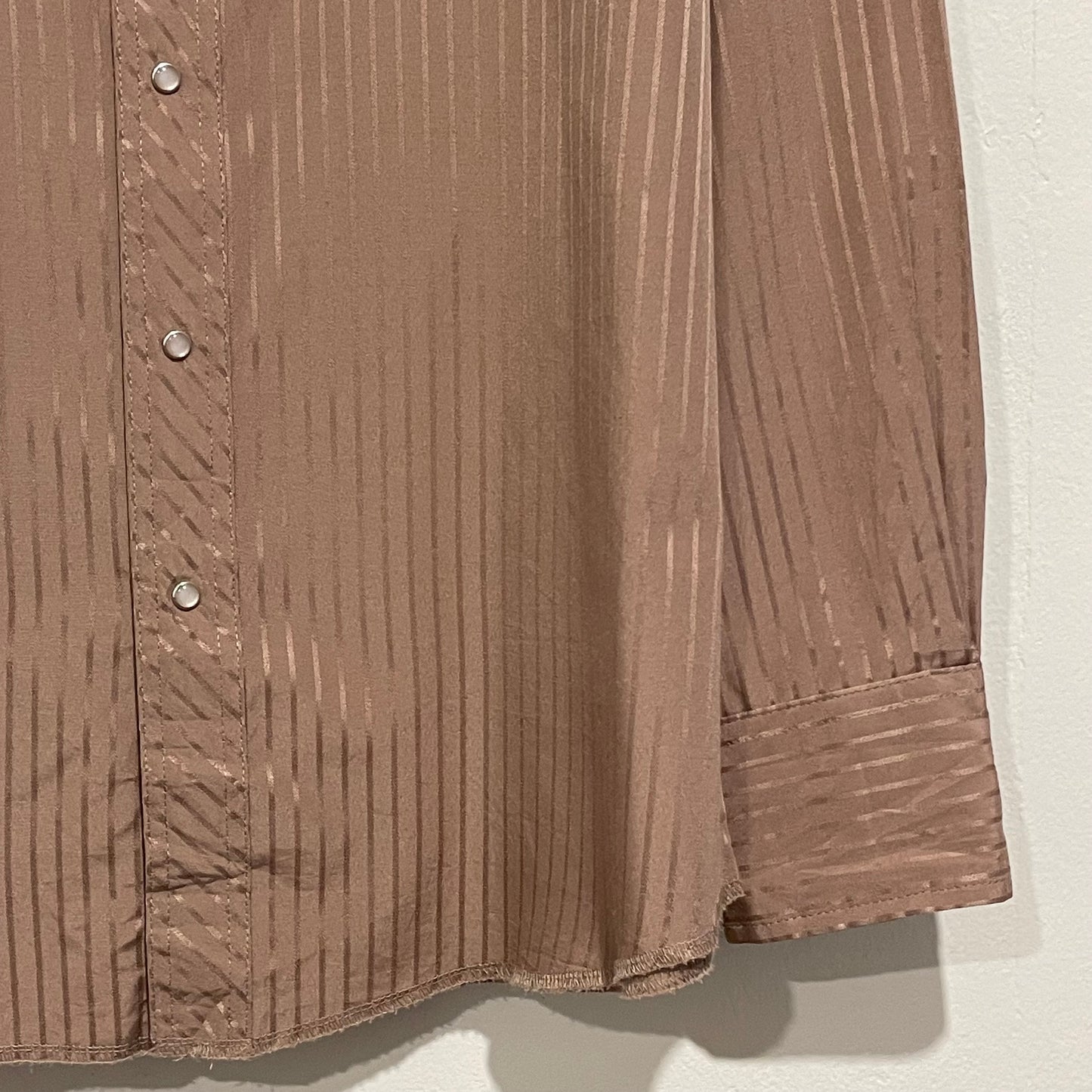 Striped Western Shirt Brown