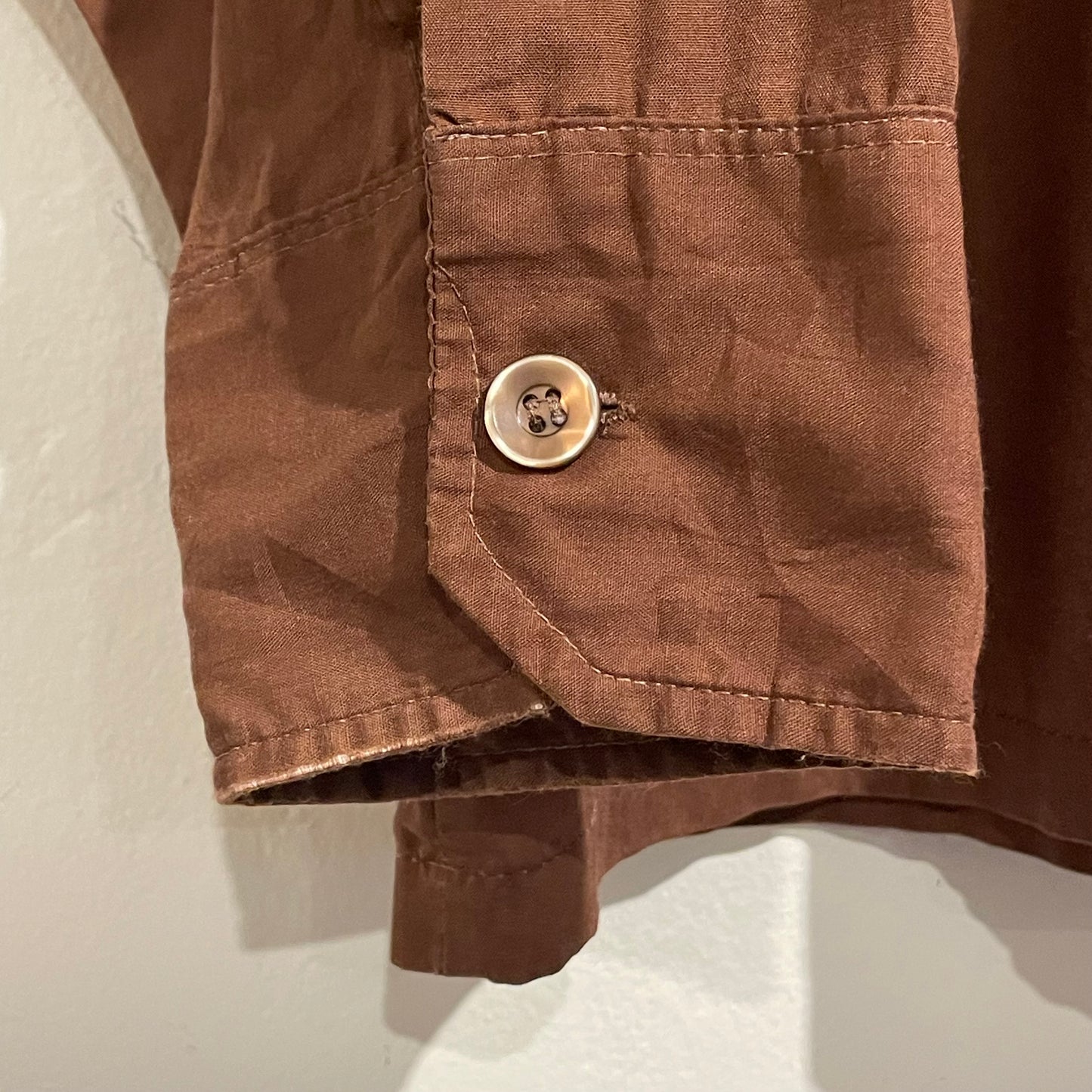 Box Sihouette Shirt Brown