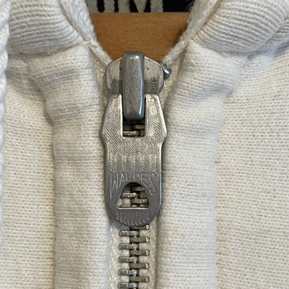 Full Zip Pocket Hoodie Cream Waldes Zip