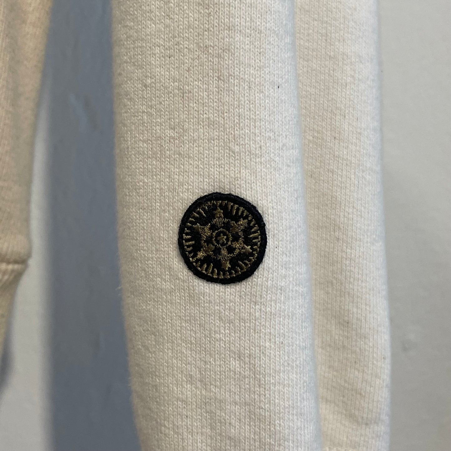 Full Zip Pocket Hoodie Cream Waldes Zip