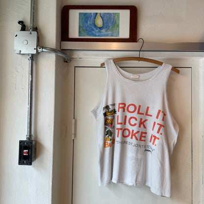 Lettering Tank Top White