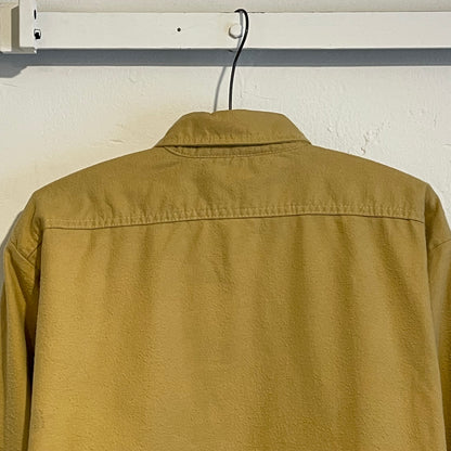 Chamois Cloth Flannel Shirt Khaki