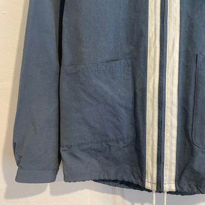 Hooded Windbreaker Blue/Cream Waldes Zip