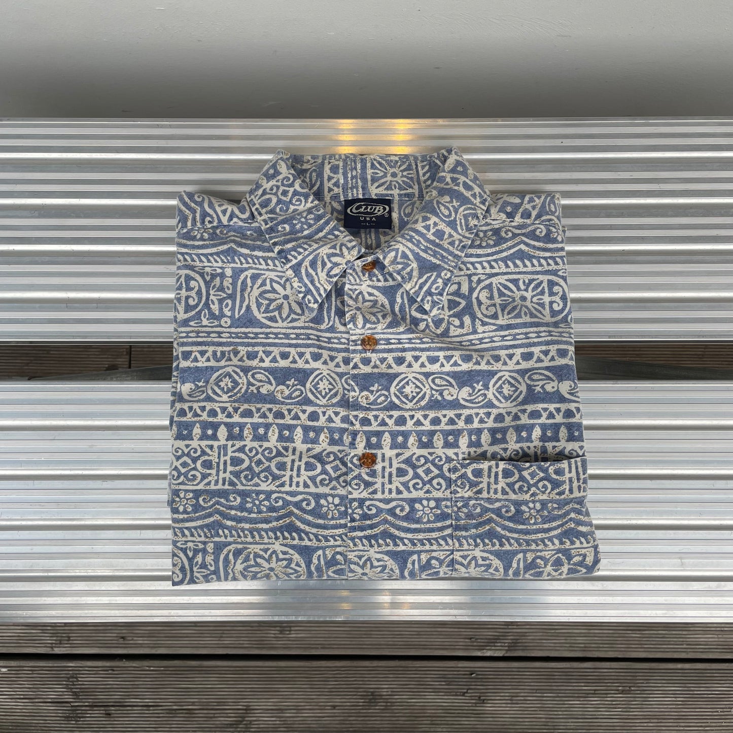 Pattern Shirt Blue