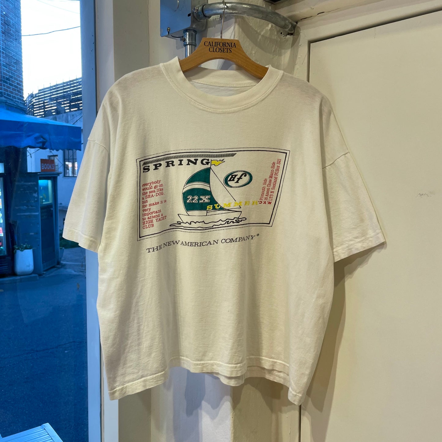 Sailboat Graphic T-Shirt White