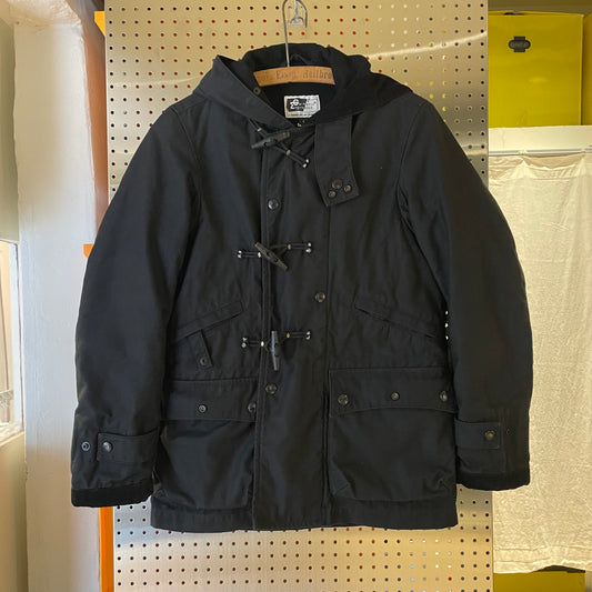 Hooded Duffle Jacket Black
