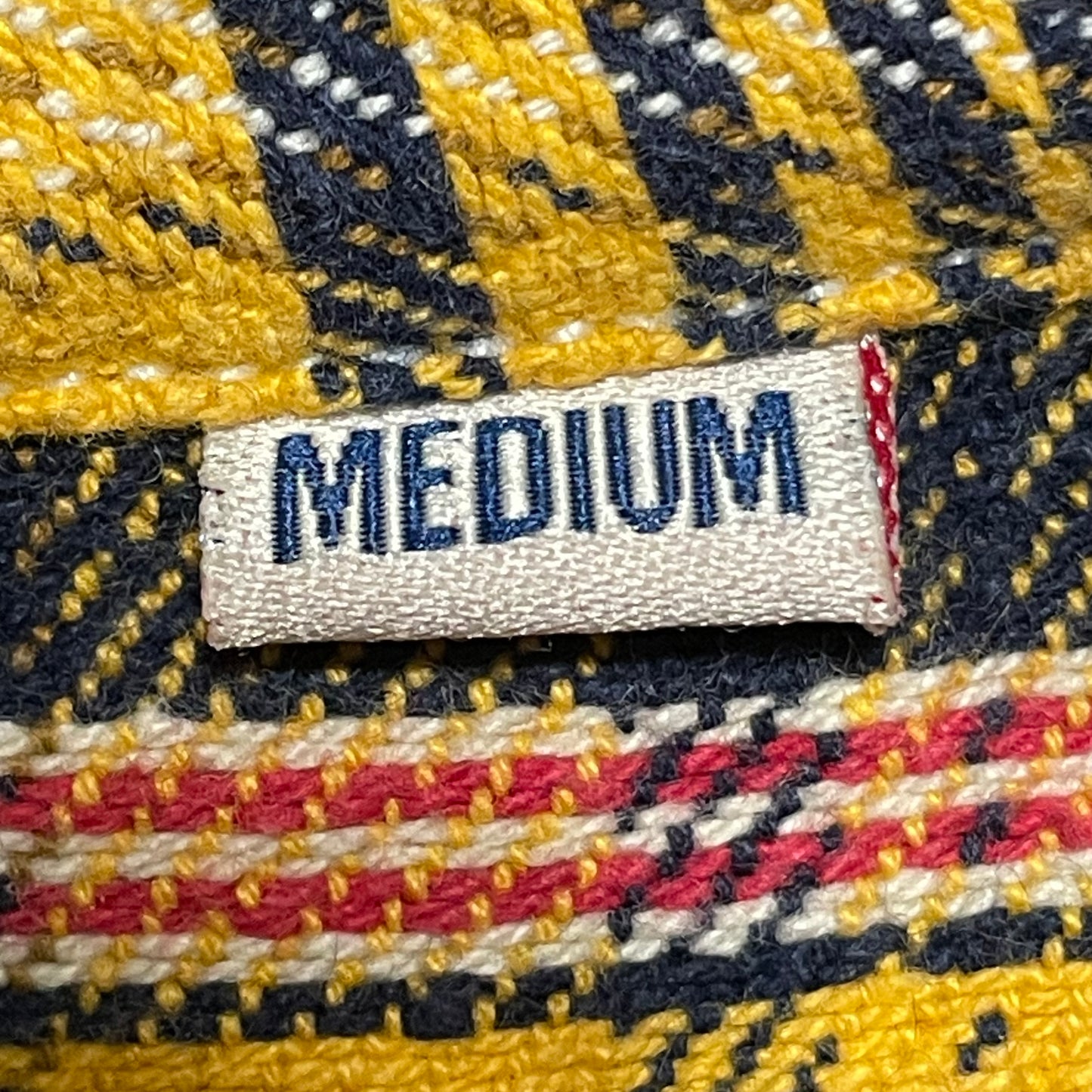 Plaid Flannel Work Shirt Yellow/Navy